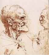 LEONARDO da Vinci Portrats of two men Sweden oil painting reproduction